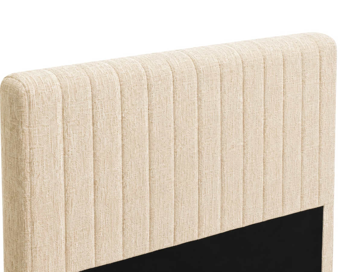 Coleford Headboard Chenille Beige - King