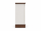 8-Drawer Chest - Antique White & Rustic Brown