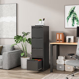 DS Mason Steel 4-Drawer File Cabinet