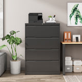 DS Mason Steel Lateral 4-Drawer File Cabinet
