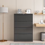 DS Mason Steel Lateral 4-Drawer File Cabinet