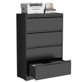 DS Mason Steel Lateral 4-Drawer File Cabinet