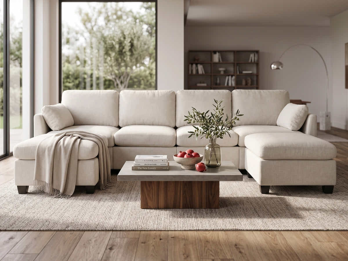 Jonpony 6-Piece Modular Sofa Set - Beige