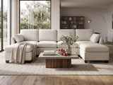 Jonpony 6-Piece Modular Sofa Set - Beige