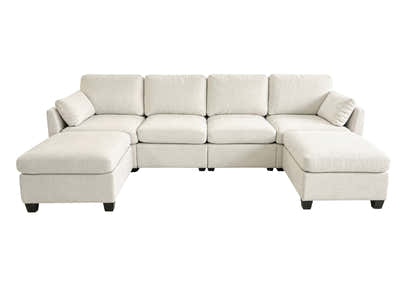 Jonpony 6-Piece Modular Sofa Set - Beige