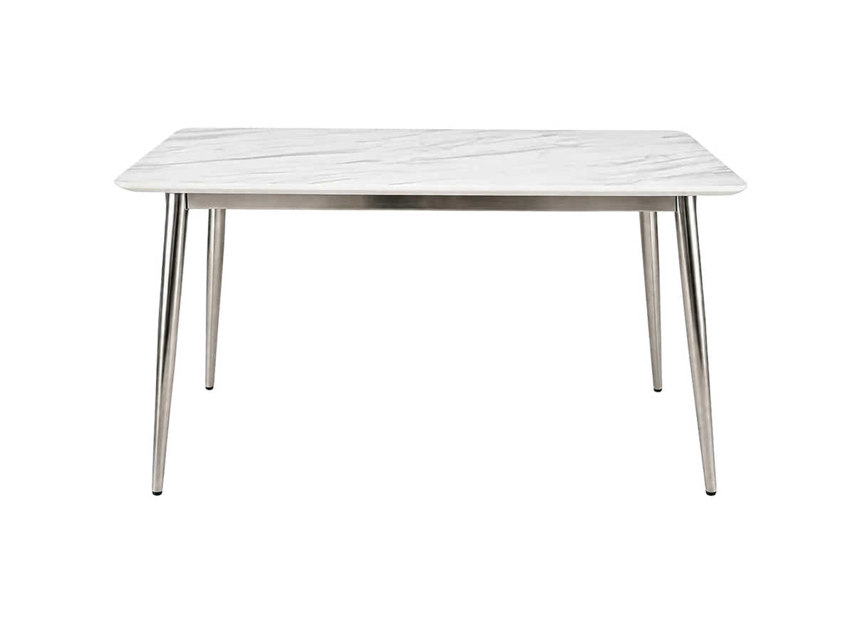 Faux Marble Dining Table - 140 cm