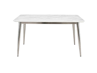 Faux Marble Dining Table - 140 cm
