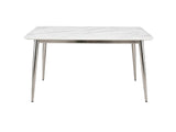 Faux Marble Dining Table - 140 cm
