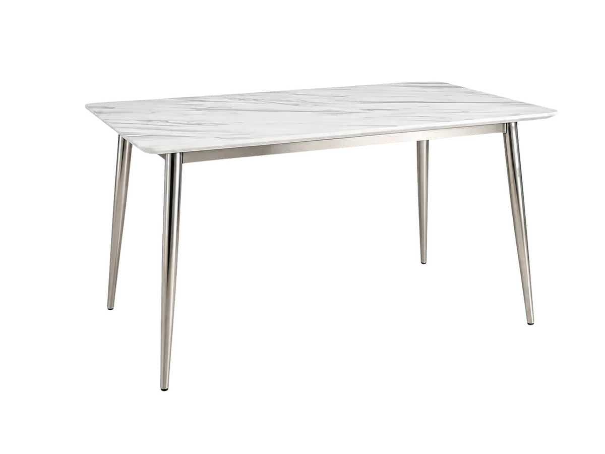 Faux Marble Dining Table - 140 cm