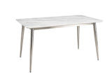 Faux Marble Dining Table - 140 cm