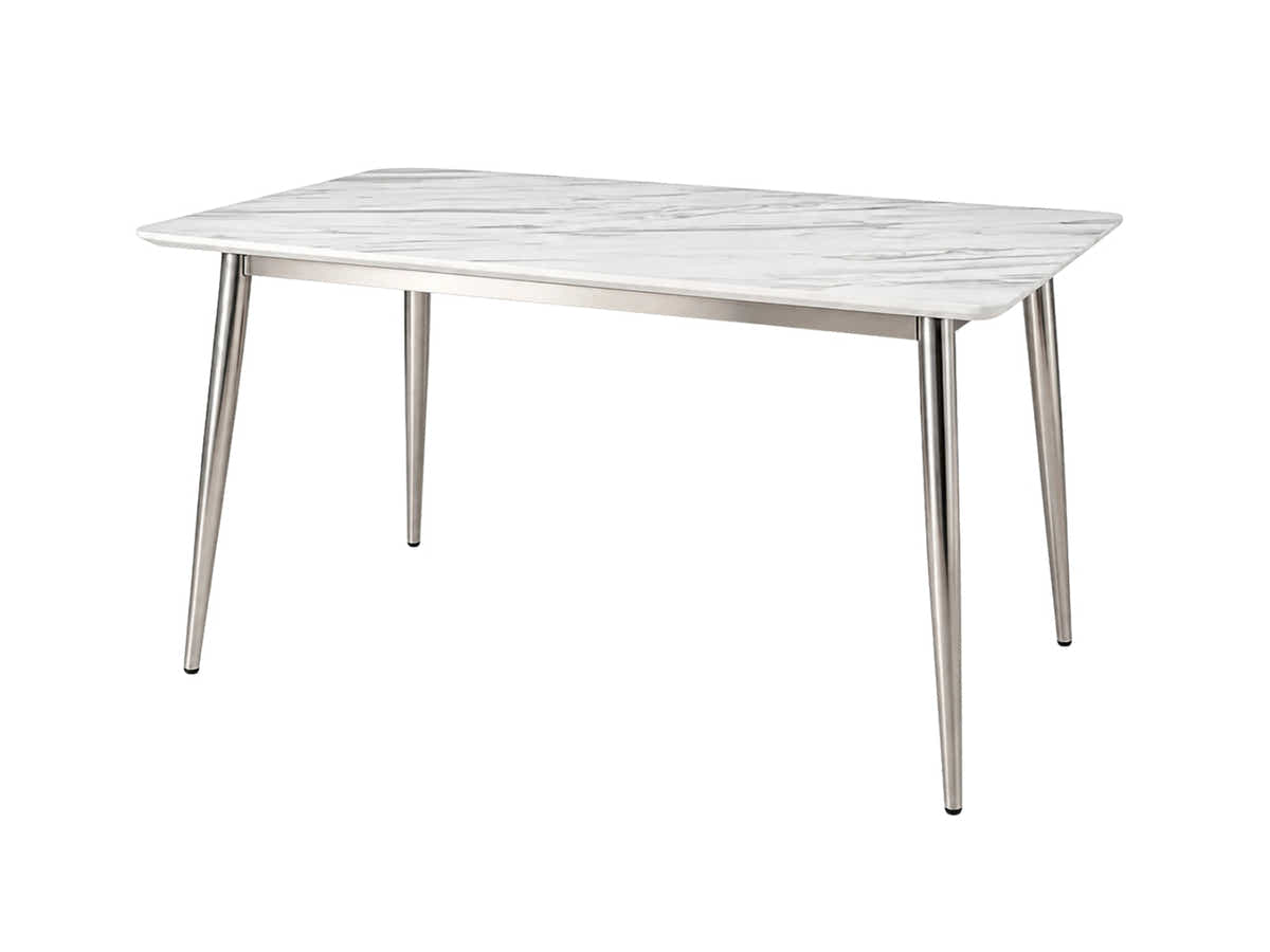 Faux Marble Dining Table - 140 cm