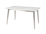 Faux Marble Dining Table - 140 cm