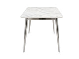 Faux Marble Dining Table - 140 cm
