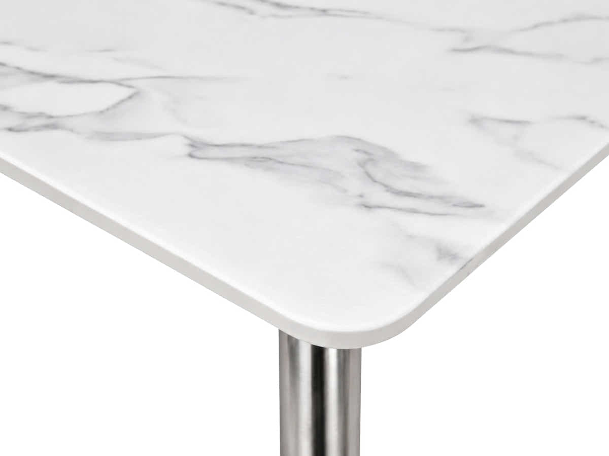 Faux Marble Dining Table - 140 cm
