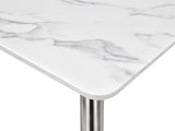 Faux Marble Dining Table - 140 cm