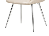 Dining Chair PU Beige - Set of 2
