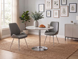 Dining Chair PU Grey - Set of 2