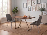 Dining Chair PU Grey - Set of 2