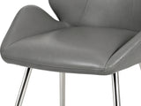Dining Chair PU Grey - Set of 2