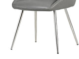 Dining Chair PU Grey - Set of 2