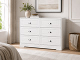 6-Drawer Dresser - White