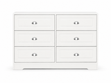 6-Drawer Dresser - White