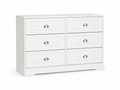 6-Drawer Dresser - White