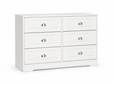 6-Drawer Dresser - White