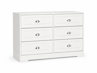 6-Drawer Dresser - White