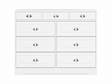 9-Drawer Dresser - White