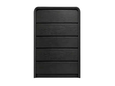 Vilda 5-Drawer Tallboy - Black