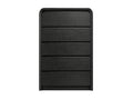 Vilda 5-Drawer Tallboy - Black