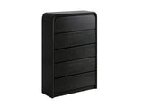 Vilda 5-Drawer Tallboy - Black