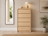 Vilda 5-Drawer Tallboy - Wood