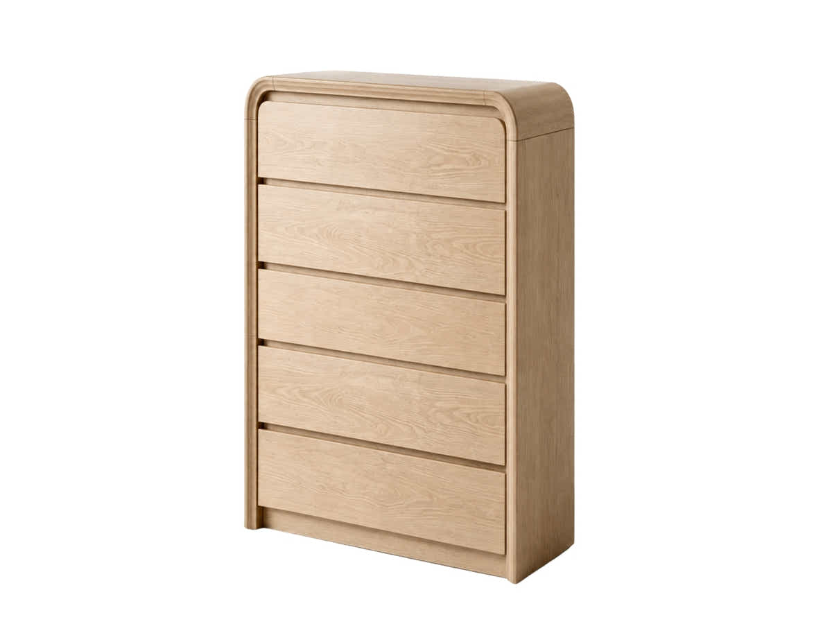 Vilda 5-Drawer Tallboy - Wood