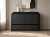 Vilda 6-Drawer Cabinet - Black