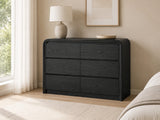 Vilda 6-Drawer Cabinet - Black