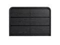 Vilda 6-Drawer Cabinet - Black