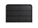 Vilda 6-Drawer Cabinet - Black