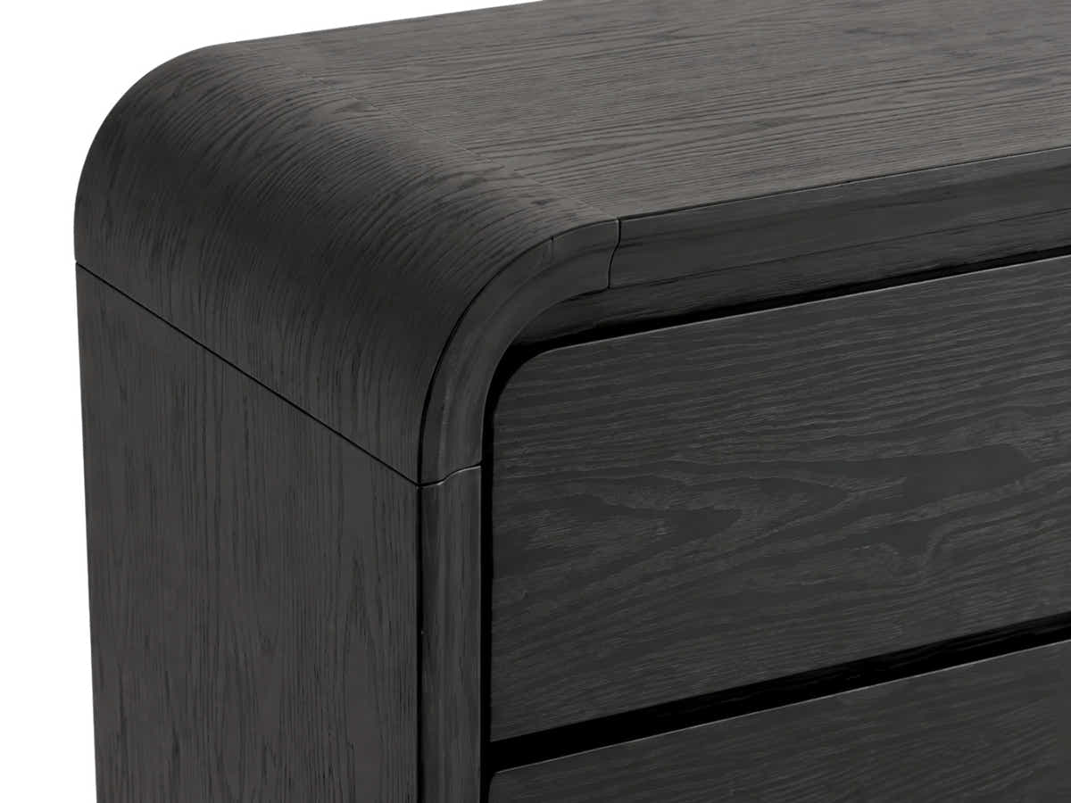 Vilda 6-Drawer Cabinet - Black