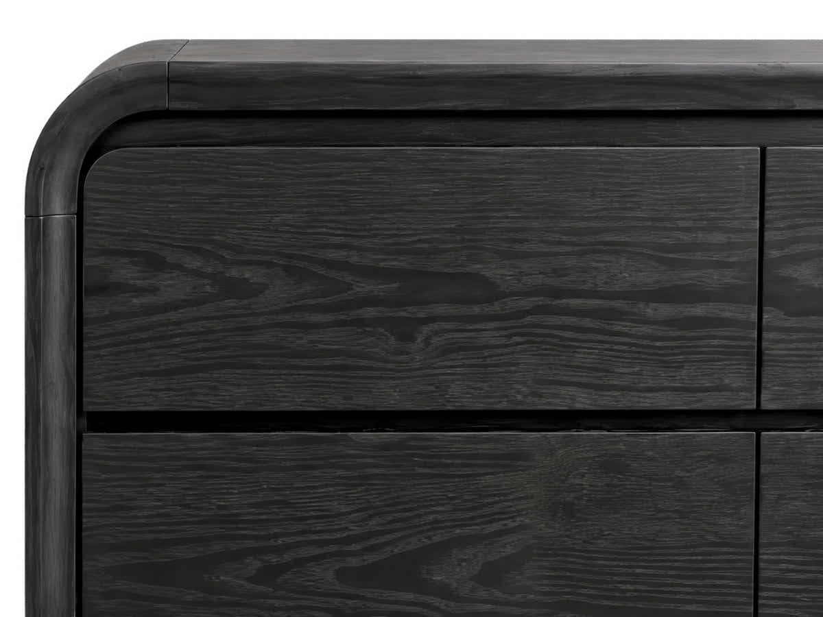 Vilda 6-Drawer Cabinet - Black