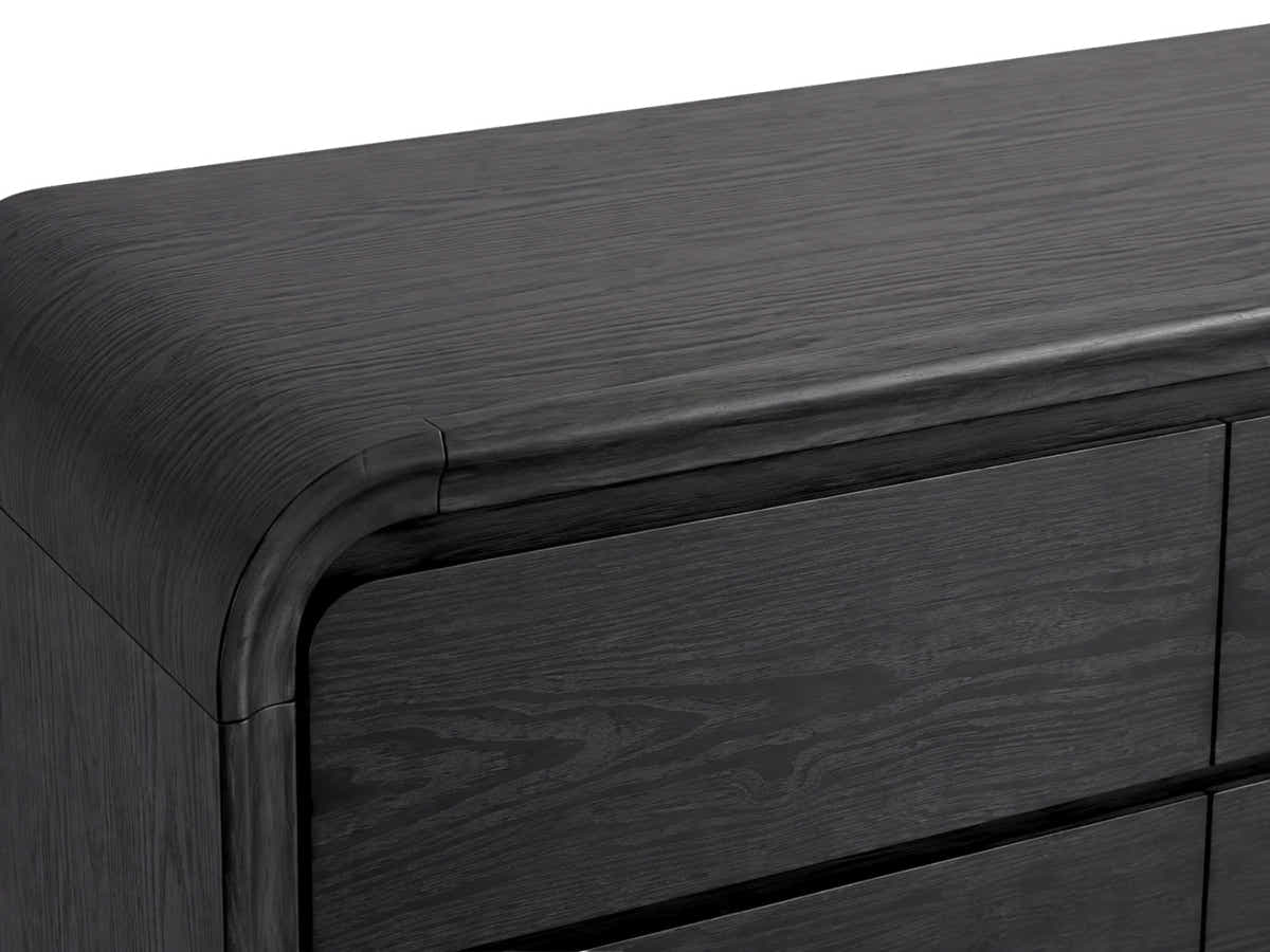 Vilda 6-Drawer Cabinet - Black