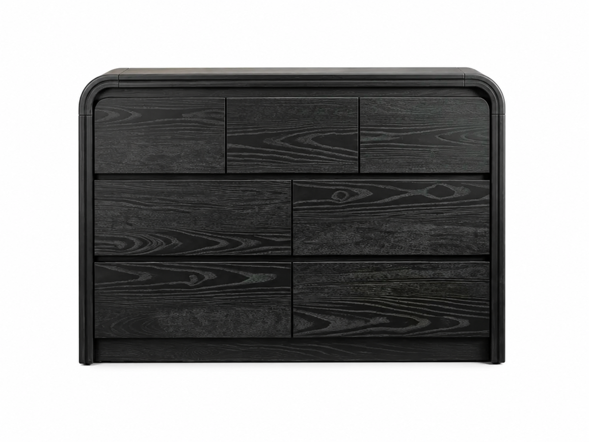 Vilda 7-Drawer Cabinet - Black