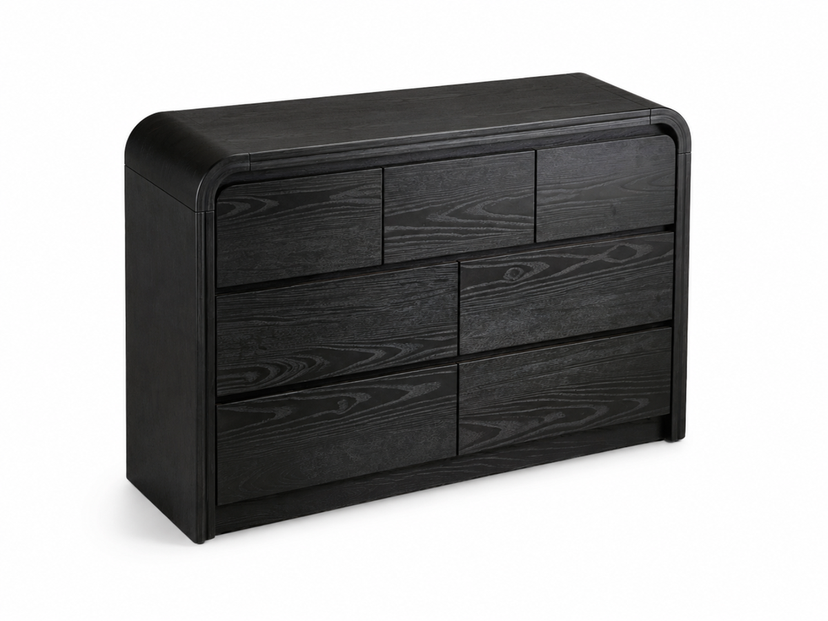 Vilda 7-Drawer Cabinet - Black