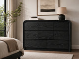 Vilda 8-Drawer Cabinet - Black