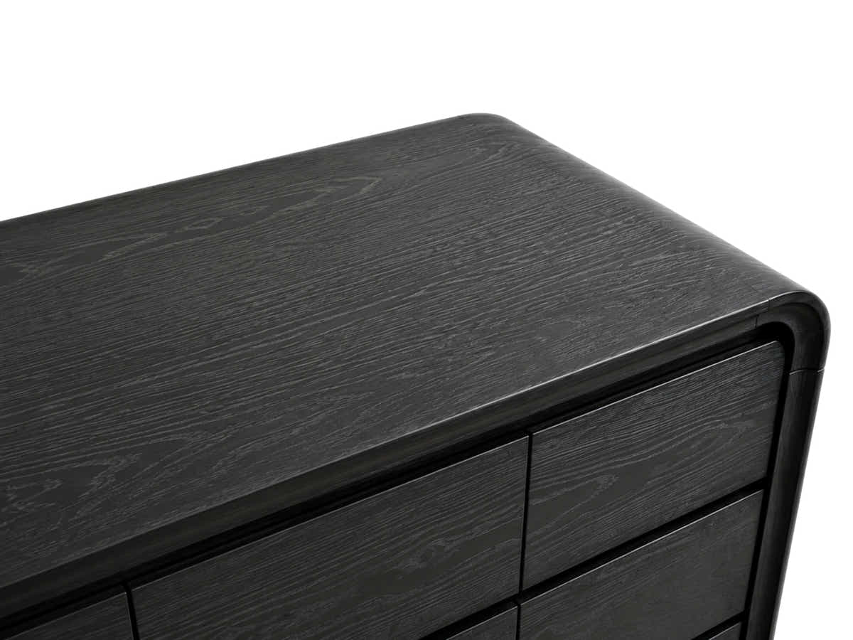 Vilda 8-Drawer Cabinet - Black