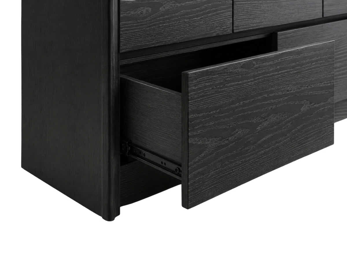 Vilda 8-Drawer Cabinet - Black