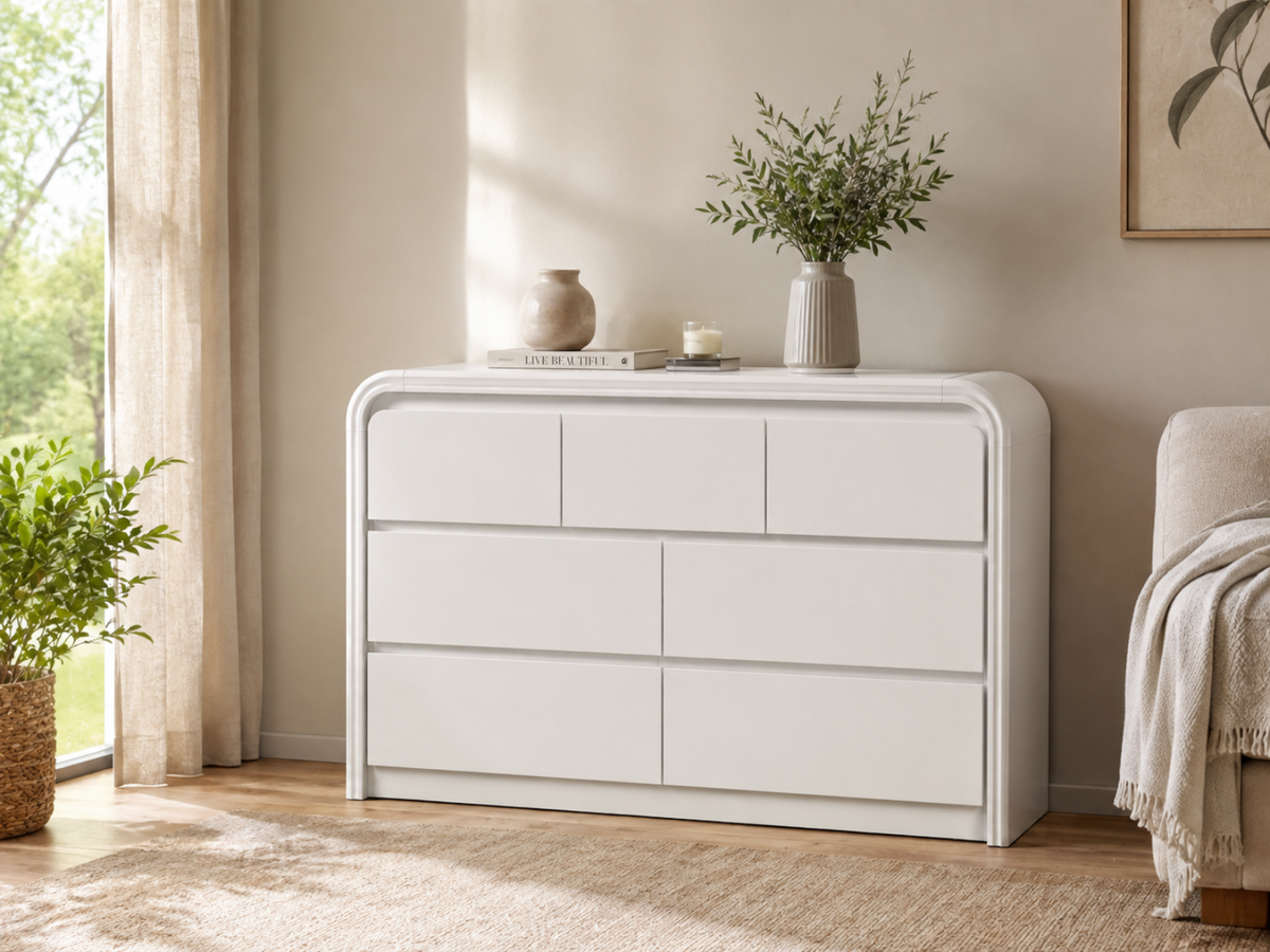 Vilda 7-Drawer Cabinet - White