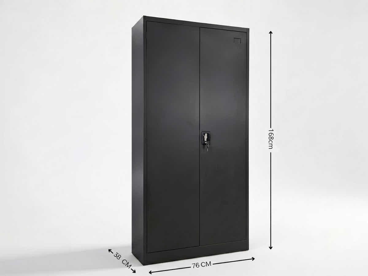 DS New Lockable Steel Garage Storage Cabinet - 165 cm