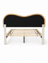 DS Etta Fabric Bed Beige - Queen